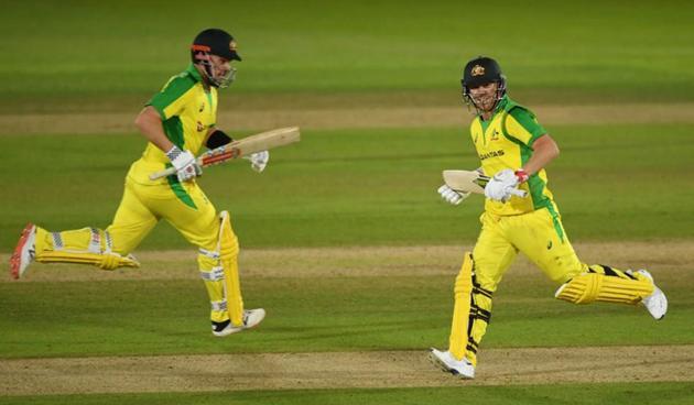 Finch and Warner began Australia’s chase comprehensively, adding 98 runs for the opening wicket. Finch scored 46 before becoming the first wicket to fall, and Warner, after scoring a wonderful half-century, became Archer’s second wicket. (ICC)