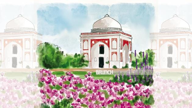 Sunder Nursery is a green wonderland that sends out its siren call with every picture on Instagram(Illustration: Aparna Ram)