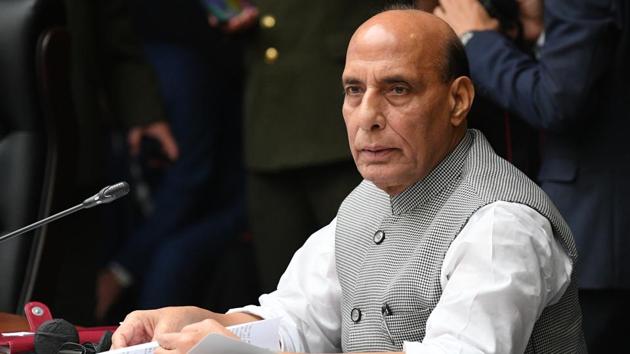 Defence Minister Rajnath Singh attends a Joint Meeting of Defence Ministers of Shanghai Cooperation Organisation, Commonwealth of Independent States and Collective Security Treaty Organization Member States in Moscow, Russia.(AP photo)