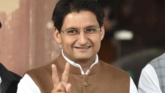 Congress MP Deepender Singh Hooda, 41, was tested positive for coronavirus(Sanjeev Verma/HT File Photo)