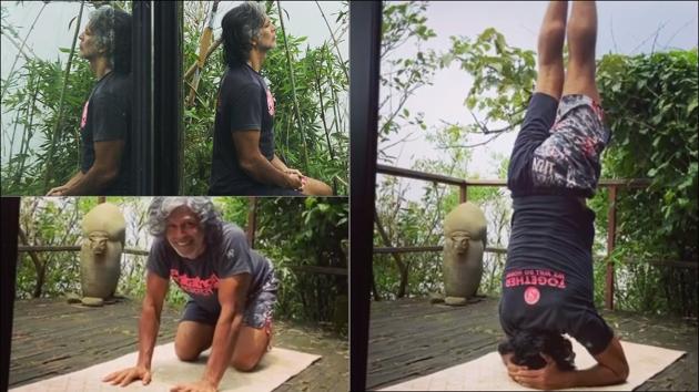 Milind Soman’s latest fitness video is all about finding the perfect balance(Instagram/milindrunning) Milind Soman’s latest fitness video is all about finding the perfect balance(Instagram/milindrunning)