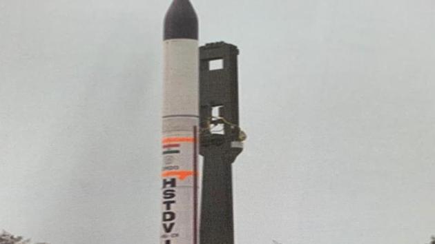 The HSTDV tested by India on Monday.(Pic: DRDO)