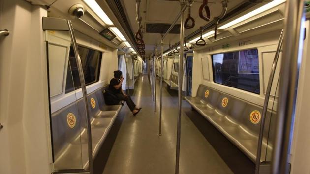 Delhi Metro resumes its services on September 7, 2020. (Sanjeev Verma/HT)