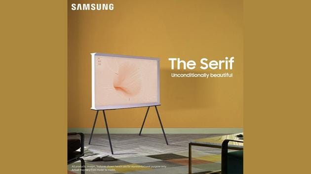 The Serif comes equipped with Quantum Dot Picture Technology, Active Voice Amplifier, HDR 10+, Adaptive Sound and 4K AI Upscaling.(Samsung)
