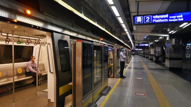 Services on the network will be fully functional by September 12 and commuters have been advised to only undertake essential travels and “talk less” while travelling. (Ajay Aggarwal / HT Photo)