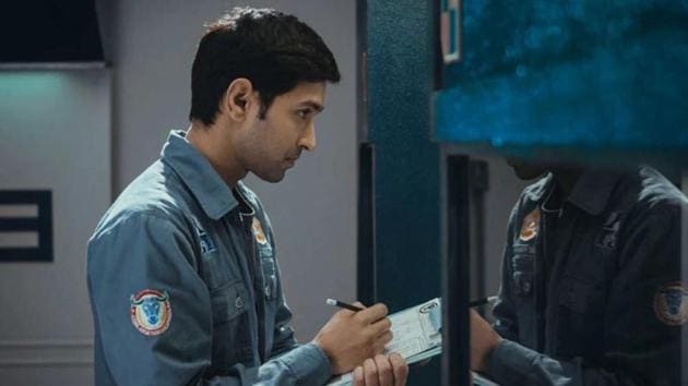 Cargo movie review: Vikrant Massey in a still from Arati Kadav’s sci-fi film.