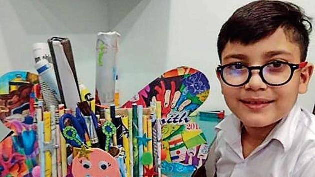A paper straw craft activity was organised for the students of Class 4 during the festival. (HT) A paper straw craft activity was organised for the students of Class 4 during the festival. (HT)