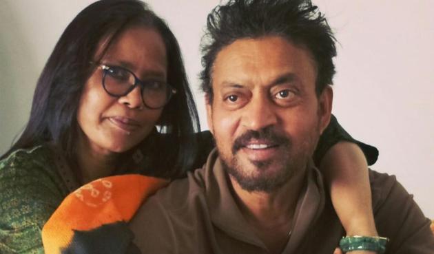 Irrfan Khan with wife Sutapa Sikdar.