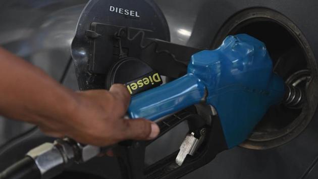 The petitioner had highlighted that the current price of crude oil was hovering at around ₹38 per barrel and the total cost of manufacturing and selling of petrol and diesel would be around ₹30 per litre. (Vipin Kumar/HT Photo) The petitioner had highlighted that the current price of crude oil was hovering at around ₹38 per barrel and the total cost of manufacturing and selling of petrol and diesel would be around ₹30 per litre. (Vipin Kumar/HT Photo)