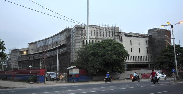 A view of the Mohali Inter State Bus Terminus (ISBT).(HT Photo)