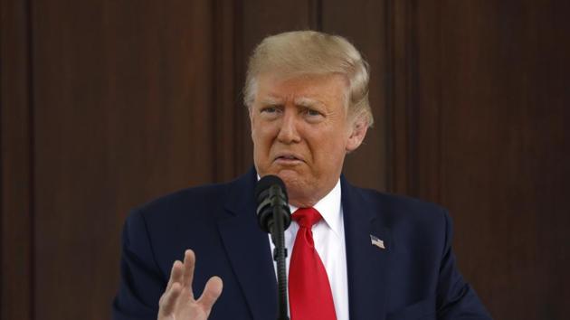 “We lose billions of dollars and if we didn’t do business with them we wouldn’t lose billions of dollars. It’s called decoupling, so you’ll start thinking about it,” Trump said.(Bloomberg Photo) “We lose billions of dollars and if we didn’t do business with them we wouldn’t lose billions of dollars. It’s called decoupling, so you’ll start thinking about it,” Trump said.(Bloomberg Photo)
