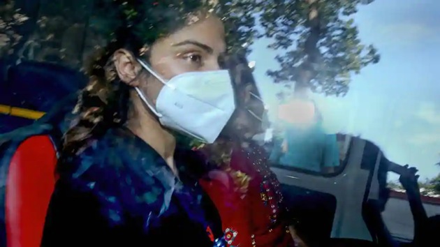 Actor Rhea Chakraborty has been brought to the Byculla jail (PTI Photo) Actor Rhea Chakraborty has been brought to the Byculla jail (PTI Photo)