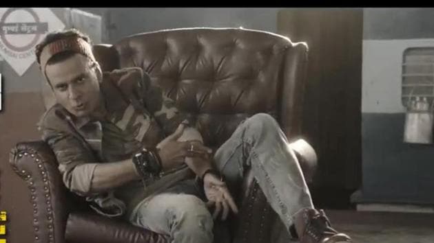 Mnaoj Bajpayee in a still from his Bhojpuri rap. Mnaoj Bajpayee in a still from his Bhojpuri rap.