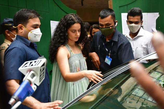 Kangana Ranaut has been involved in a war of words with the Maharashtra government. (Varinder chawla)