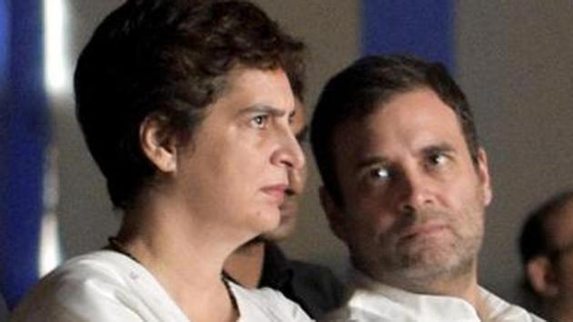 File photo of Congress leaders Priyanka Gandhi Vadra and Rahul Gandhi. (PTI) File photo of Congress leaders Priyanka Gandhi Vadra and Rahul Gandhi. (PTI)