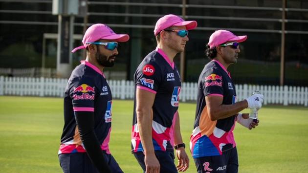 Rajasthan Royals players during practice (Twitter/RR) Rajasthan Royals players during practice (Twitter/RR)
