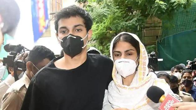 Rhea Chakraborty, her brother Showik (ANI file photo) Rhea Chakraborty, her brother Showik (ANI file photo)