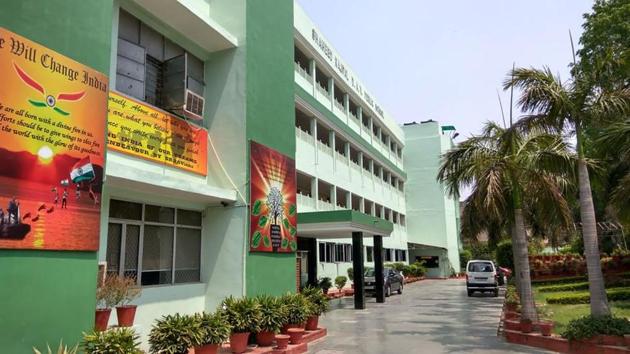 A view of the Shaheed Rajpal DAV Public School, Dayanand Vihar, Delhi