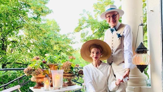 Britt Kanja and Günther Krabbenhöft dressed to the nines.(Instagram @g.krabbenhoft) Britt Kanja and Günther Krabbenhöft dressed to the nines.(Instagram @g.krabbenhoft)