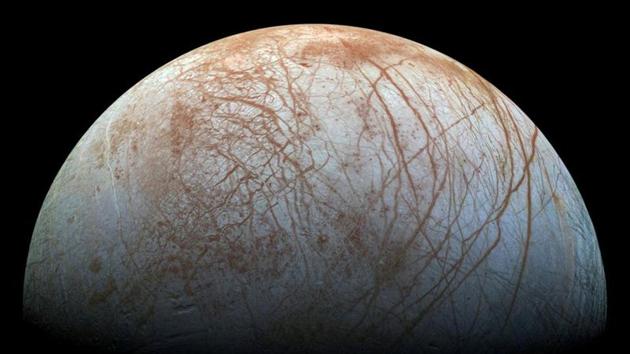 A file photo of Europa, the smallest among the four largest moons of Jupiter.(REUTERS)