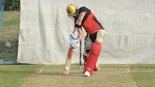Virat Kohli was batting in top gear. (Image Courtesy: RCB/Twitter) Virat Kohli was batting in top gear. (Image Courtesy: RCB/Twitter)