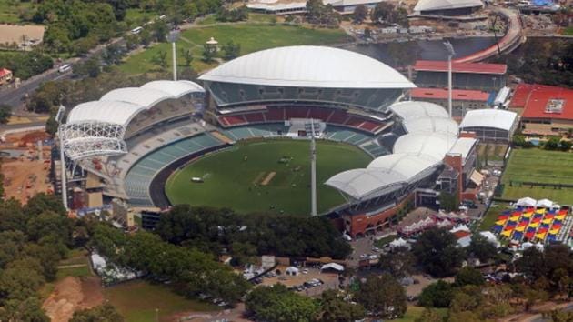 Aerial view of the Adelaide Oval.(Getty Images)