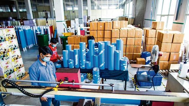 On the brighter side, the data does show a sequential recovery in industrial activity over the previous months. (Bloomberg) On the brighter side, the data does show a sequential recovery in industrial activity over the previous months. (Bloomberg)