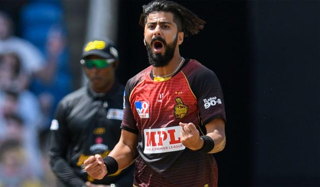Ali Khan celebrates a wicket in the CPL.(Getty Images) Ali Khan celebrates a wicket in the CPL.(Getty Images)