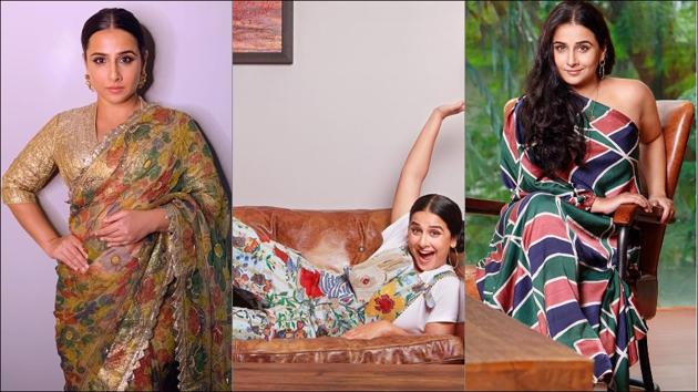 Vidya Balan amps up style quotient this fall in floral sarees and western outfits(Instagram/balanvidya)