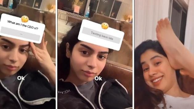 Janhvi Kapoor with sister Khushi.