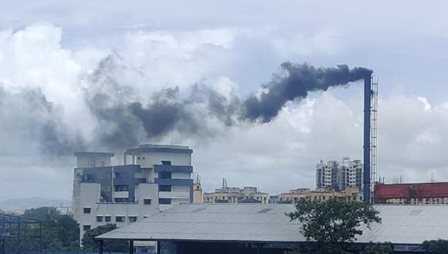 MPCB said black smoke was being generated from burning a voluminous amount of personal protective equipment (PPE) kits daily but the unit was not violating emission norms for nitrogen dioxide (NO2). (Saif Alam)