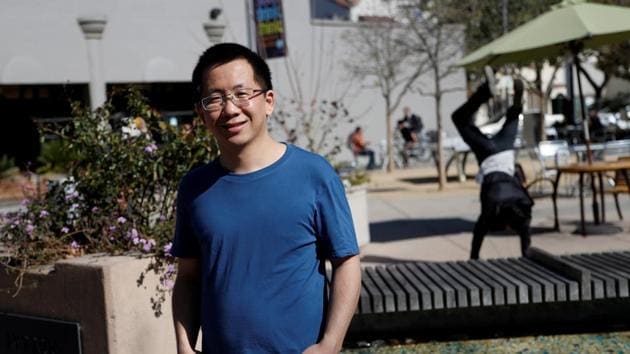 FILE--Zhang Yiming, founder and CEO of tech company Bytedance