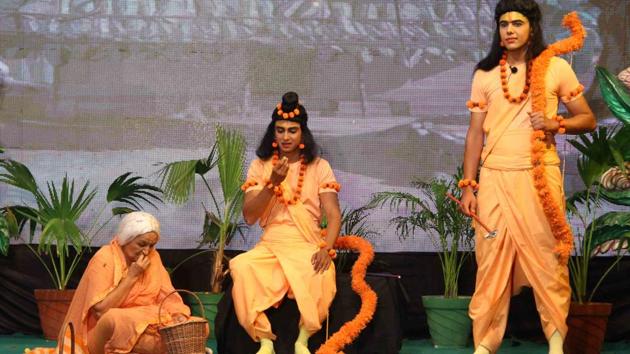 This year’s Ramleela in Ayodhya will be telecast on Doordarshan apart from other platforms.(HT Photo)