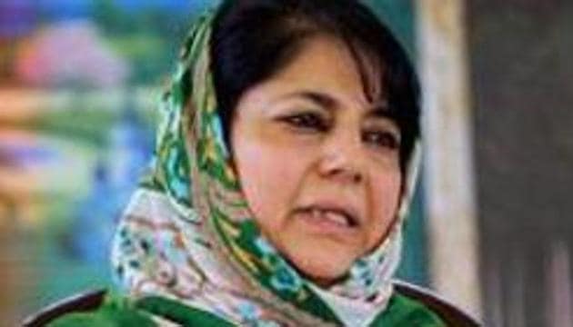 File photo: Jammu and Kashmir Peoples Deomocratic Party (PDP) president Mehbooba Mufti.(PTI)