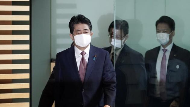 Japan's outgoing Prime Minister Shinzo Abe.(AP) Japan's outgoing Prime Minister Shinzo Abe.(AP)