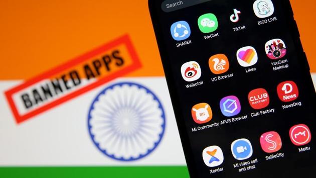 On June 29, the IT ministry, while banning 59 mobile apps, had cited numerous complaints from various quarters, including reports about misuse of some apps for allegedly “stealing and surreptitiously transmitting user data in an unauthorised manner to servers located outside India”.(Reuters file photo. Representative image)