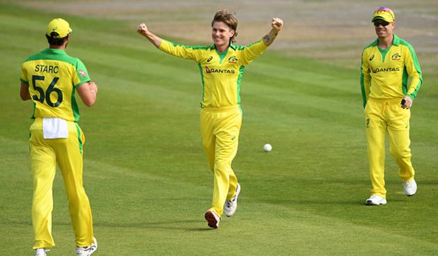 Leg-spinner Adam Zampa finished with 3/51, his wickets including that of Eoin Morgan, Jos Buttler and Billings (getty)