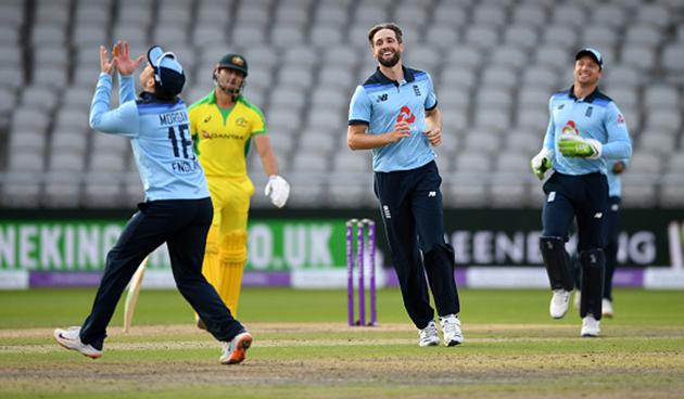 Woakes took the first two wickets of the Australia innings before Root, with his part-time off spin, nicked out David Warner and Mitchell Marsh cheaply to remove the tourists’ top order (getty)