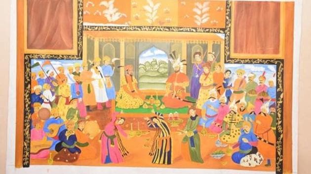 One of the paintings made by Syeda Ashna Turabi.(ANI) One of the paintings made by Syeda Ashna Turabi.(ANI)
