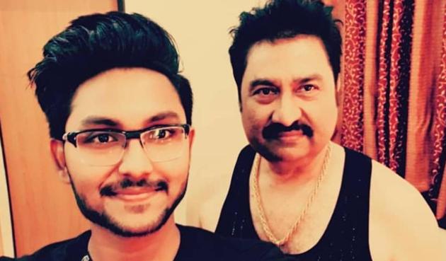Kumar Sanu with his son, Jaan Kumar Sanu. Kumar Sanu with his son, Jaan Kumar Sanu.
