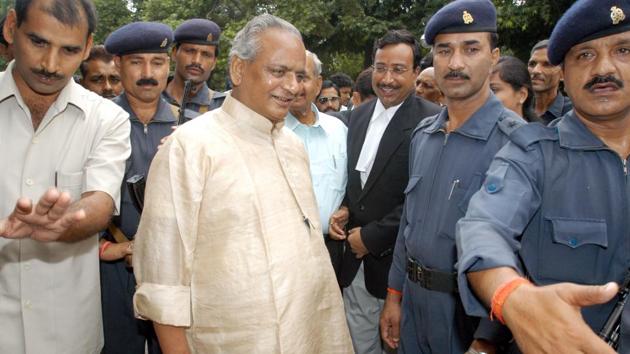 Former Uttar Pradesh chief minister Kalyan Singh is also an accused in the Babri Masjid demolition case.(HT Photo) Former Uttar Pradesh chief minister Kalyan Singh is also an accused in the Babri Masjid demolition case.(HT Photo)
