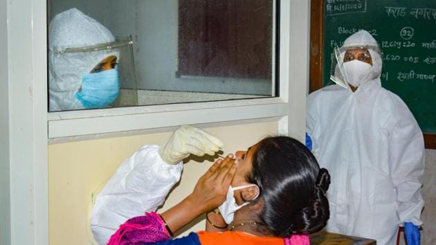 Five states, with Maharashtra on the top, are contributing to the 60 per cent of the new cases. (PTI) Five states, with Maharashtra on the top, are contributing to the 60 per cent of the new cases. (PTI)