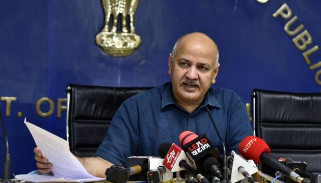 Delhi Deputy Chief Minister Manish Sisodia(Sanjeev Verma/HT PHOTO)