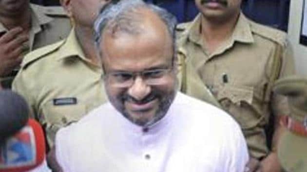 Rape accused Roman Catholic Bishop Franco Mulakkal appeared in court on the day when trial began.(PTI Photo)
