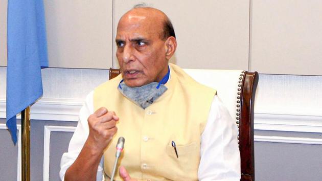 Defence minister Rajnath Singh (PTI) Defence minister Rajnath Singh (PTI)