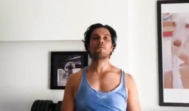 Randeep Hooda in a still from his latest video.