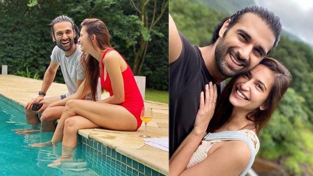 Pagalpanti co-stars Kriti Kharbanda and Pulkit Samrat spent the lockdown together and left to chill away from the city life in Lonavala. The couple seems to be having a nice time on the poolside and amid the greens.