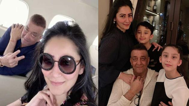 Sanjay Dutt left his fans worried with the news of his lung cancer. The actor was seen shuttling between home and hospital many times. He has now taken a short break to fly to Dubai with wife Maanayata to be with their kids: Shahraan and Iqra.