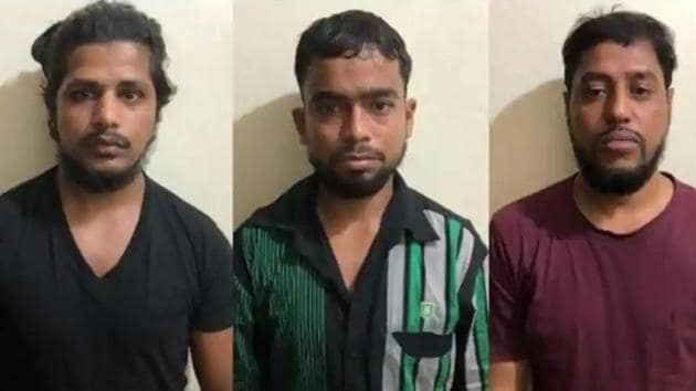 The three operatives arrested from Ernakulam on Saturday morning.(SOURCED.)