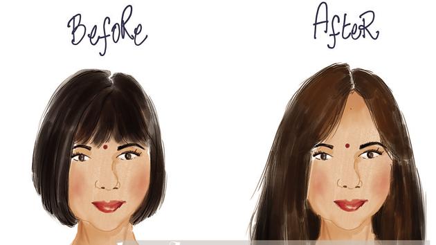 The hair turns into an overgrown mess, because people are too scared to even venture out for a trim(Illustration: Aparna Ram)